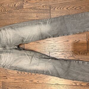 Ag Adriano Goldschmied Gray Straight Leg Jeans